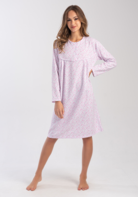 KOSZULA NOCNA DAMSKA ocieplana model: 1617033018 (1XL, 2XL, 3XL, 4XL)