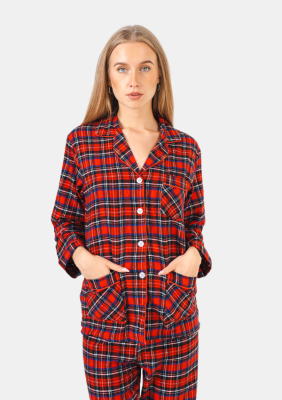 PIŻAMA DAMSKA FLANELOWA model: Formax (S, M, L, XL, XXL) - obrazek 4