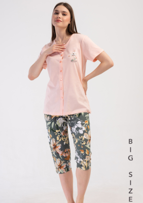 PIŻAMA DAMSKA model: 4100380171 (1XL, 2XL, 3XL, 4XL)