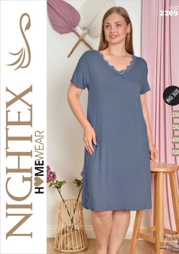 KOSZULA NOCNA DAMSKA model: 23093 (2XL, 3XL, 4XL, 5XL)