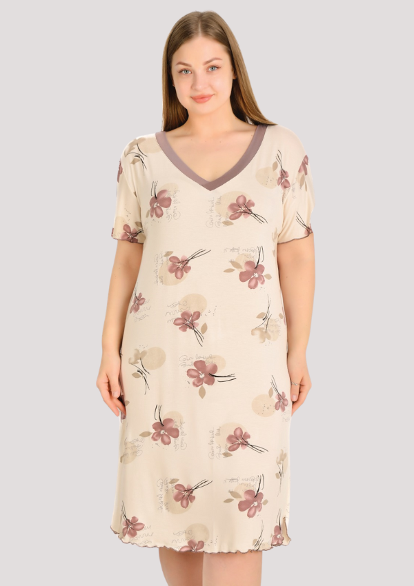 KOSZULA NOCNA DAMSKA model: 23047 (2XL, 3XL, 4XL, 5XL)