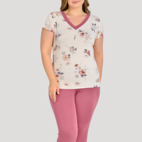 PIŻAMA DAMSKA model: 24063 (2XL, 3XL, 4XL, 5XL)