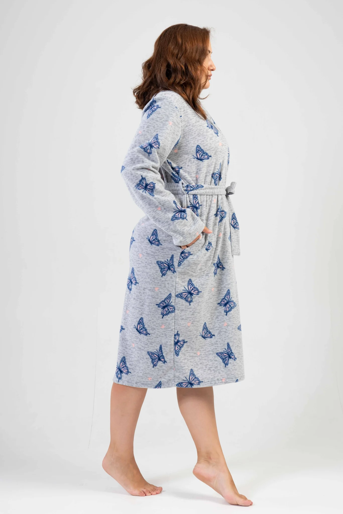 SZLAFROK DAMSKI polarowy model: 2031940196 (1XL, 2XL, 3XL, 4XL) - obrazek 3