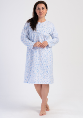 KOSZULA NOCNA DAMSKA ocieplana model: 1617033018 (1XL, 2XL, 3XL, 4XL)