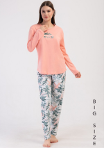 PIŻAMA DAMSKA model: 4100124677 (1XL, 2XL, 3XL, 4XL)