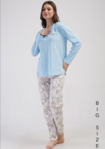 PIŻAMA DAMSKA model: 4100160446 (1XL, 2XL, 3XL, 4XL)