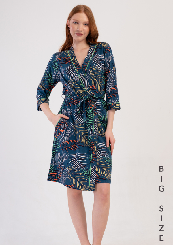 SZLAFROK DAMSKI bawełniany model: 4100675136 (1XL, 2XL, 3XL, 4XL)