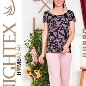 PIŻAMA DAMSKA model: 4128 (M, L, XL, 2XL, 3XL)