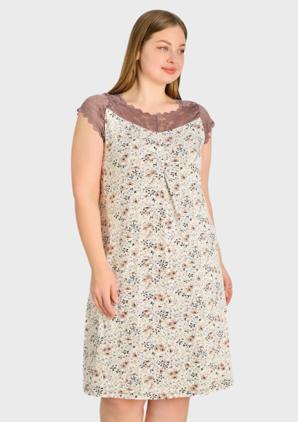 KOSZULA NOCNA DAMSKA model: D23055 (2XL, 3XL, 4XL, 5XL)