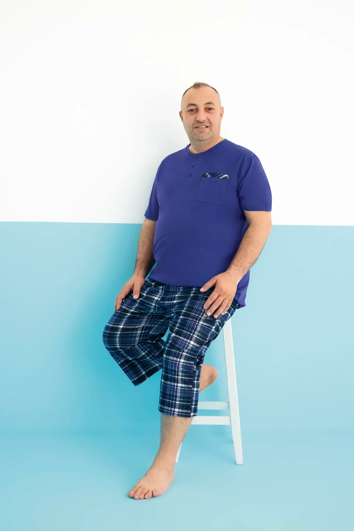 PIŻAMA MĘSKA model: 250329 (2XL, 3XL, 4XL) - obrazek 2