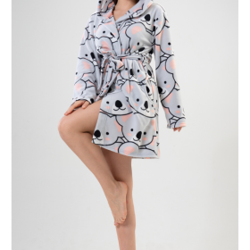 SZLAFROK DAMSKI Polarowy model: 2031800222