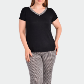 PIŻAMA DAMSKA model: 24077 (2XL, 3XL, 4XL, 5XL)