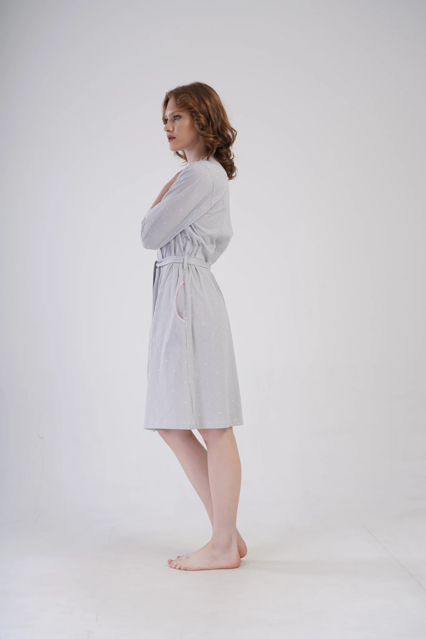 SZLAFROK DAMSKI bawełniany model: 4080272838 (S, M, L, XL, XXL) - obrazek 3
