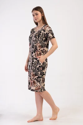 SZLAFROK DAMSKI na suwak model: 4080663526 (M, L, XL, XXL) - obrazek 3