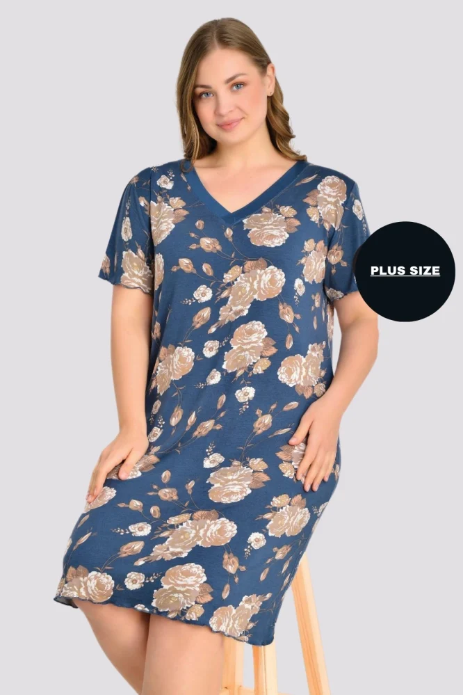 KOSZULA NOCNA DAMSKA model: 23119 (2XL, 3XL, 4XL, 5XL)