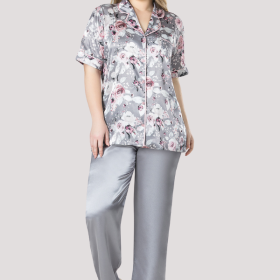 PIŻAMA DAMSKA satynowa model: 1608505021 (1XL, 2XL, 3XL)