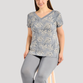 PIŻAMA DAMSKA model: D24075 (2XL, 3XL, 4XL, 5XL)