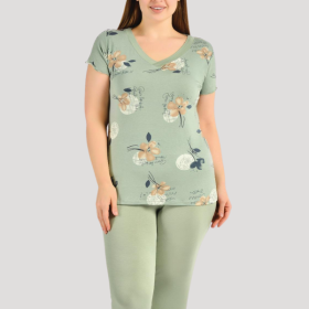 PIŻAMA DAMSKA model: 24074 (2XL, 3XL, 4XL, 5XL)