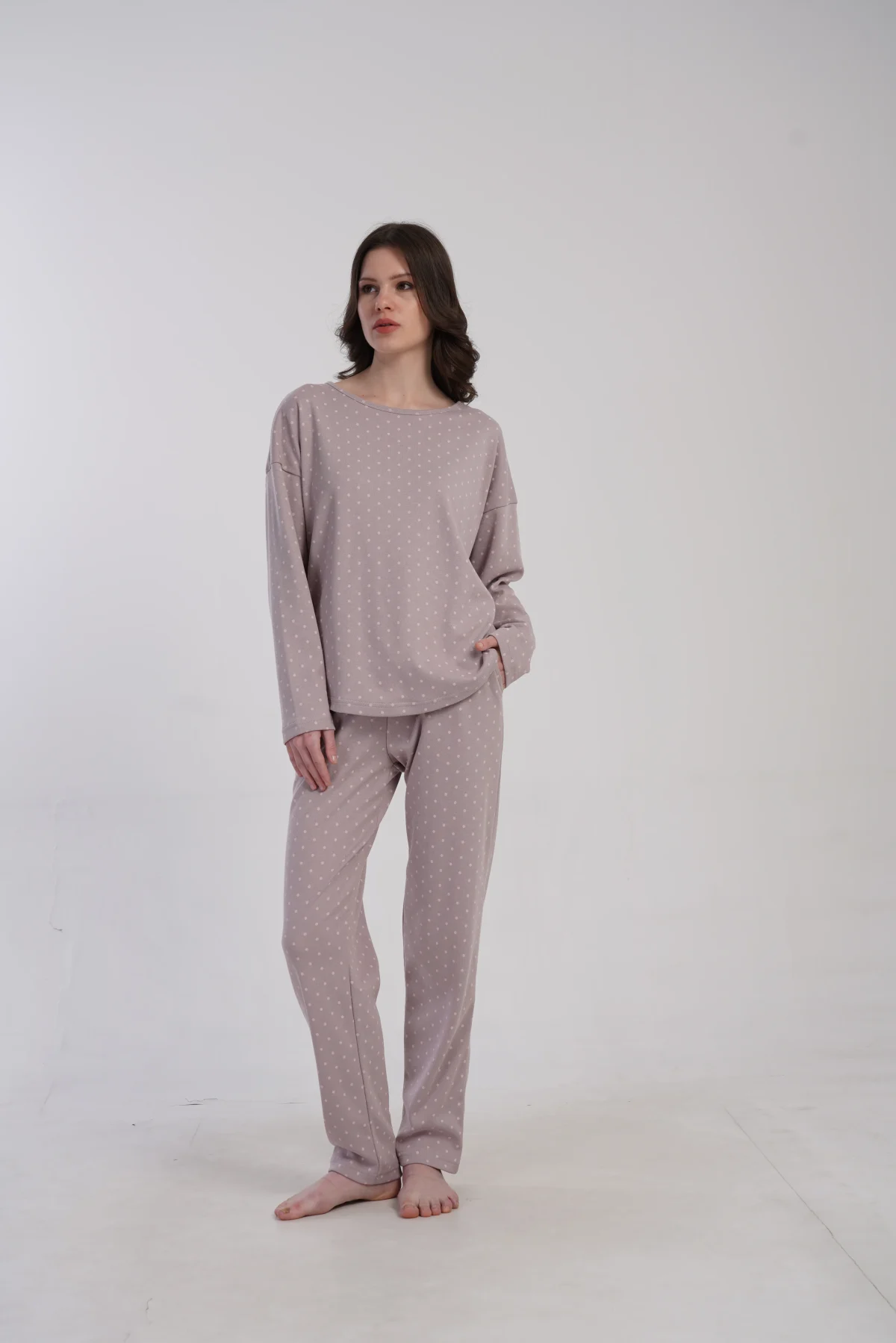 PIŻAMA DAMSKA interlock model: 5030171405 (S, M, L, XL) - obrazek 3