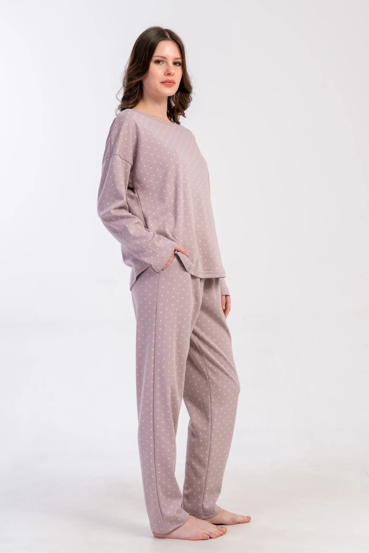 PIŻAMA DAMSKA interlock model: 5030171405 (S, M, L, XL) - obrazek 5