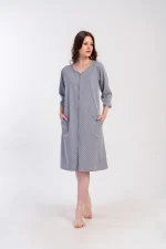 SZLAFROK DAMSKI na suwak model: 5033051248 (L, XL, XXL) - obrazek 3