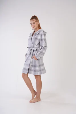 SZLAFROK DAMSKI polarowy model: 3031900441 (S, M, L, XL) - obrazek 4
