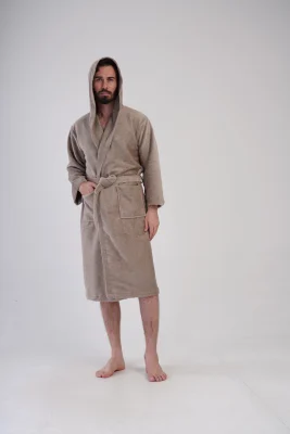 SZLAFROK MĘSKI FROTTE  model: 1617660000 (L, XL, XXL) - obrazek 3