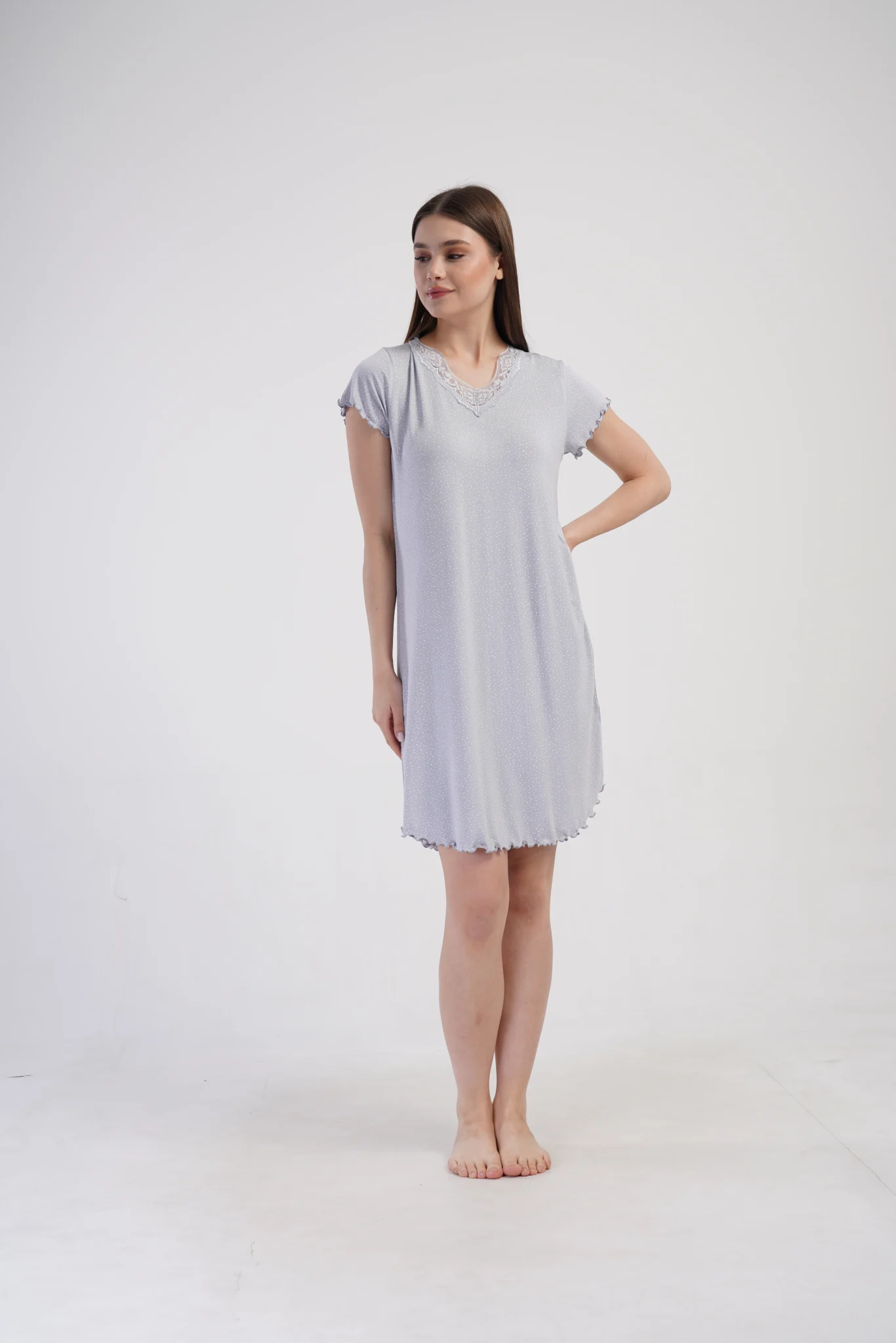 KOSZULA NOCNA DAMSKA model: 4093021820 (1XL, 2XL, 3XL, 4XL) - obrazek 3