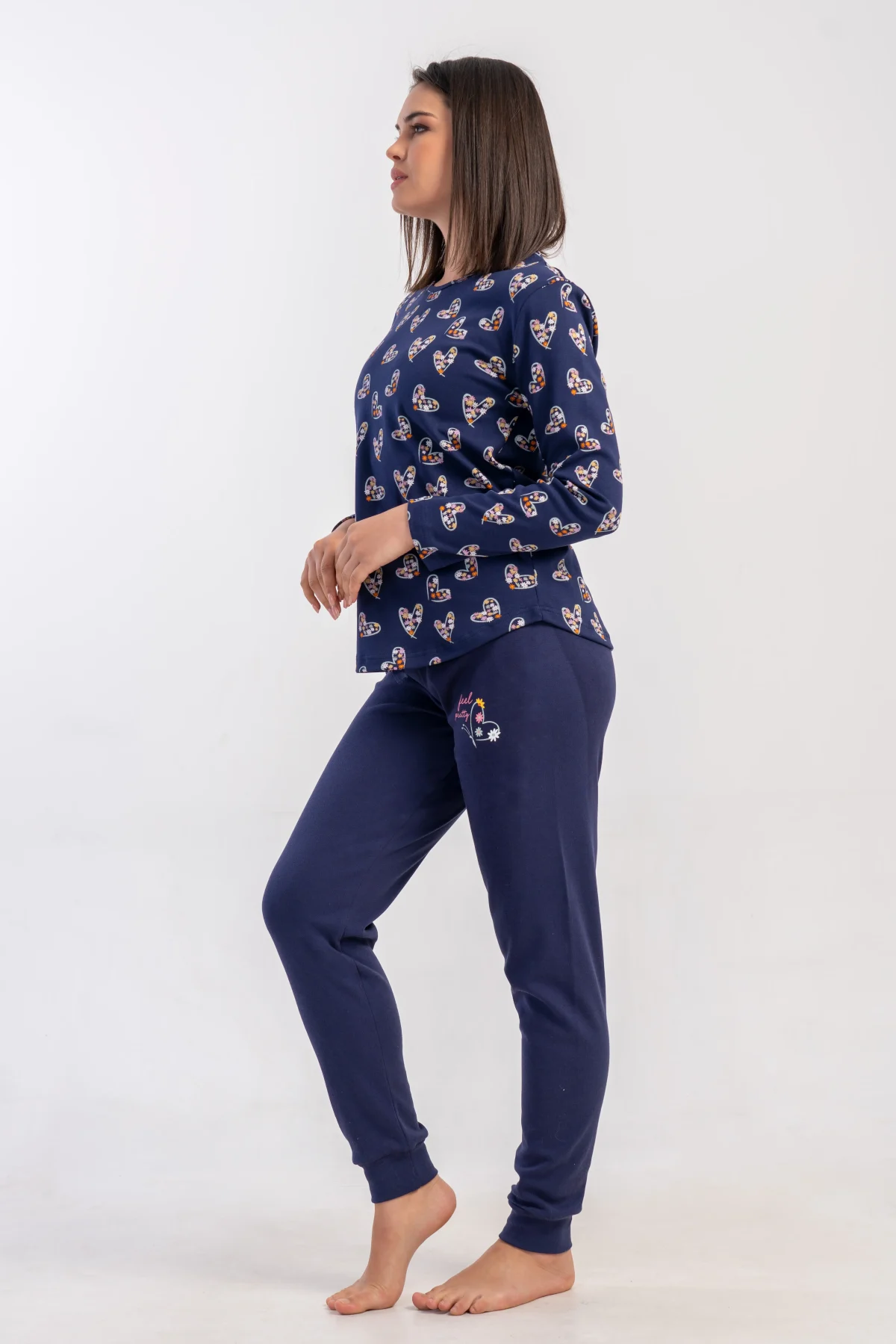 PIŻAMA DAMSKA interlock model: 5030651118 (S, M, L, XL) - obrazek 4