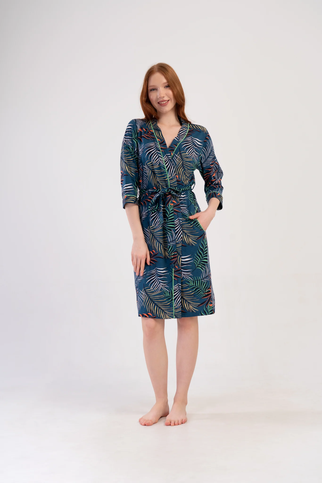SZLAFROK DAMSKI bawełniany model: 4100675136 (1XL, 2XL, 3XL, 4XL) - obrazek 5