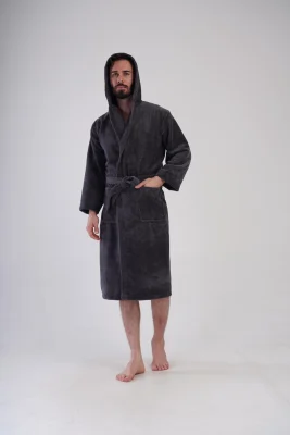 SZLAFROK MĘSKI FROTTE  model: 1617640000 (L, XL, XXL) - obrazek 4