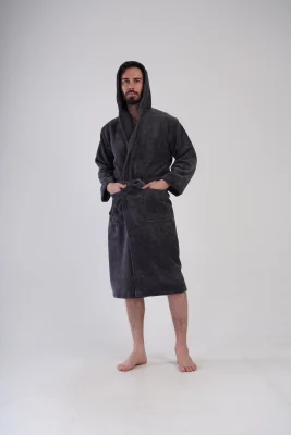 SZLAFROK MĘSKI FROTTE  model: 1617520000 (L, XL, XXL) - obrazek 4