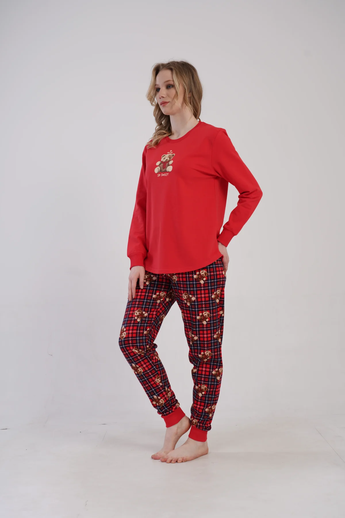 PIŻAMA DAMSKA ocieplana model: 5010480520 (S, M, L, XL) - obrazek 3