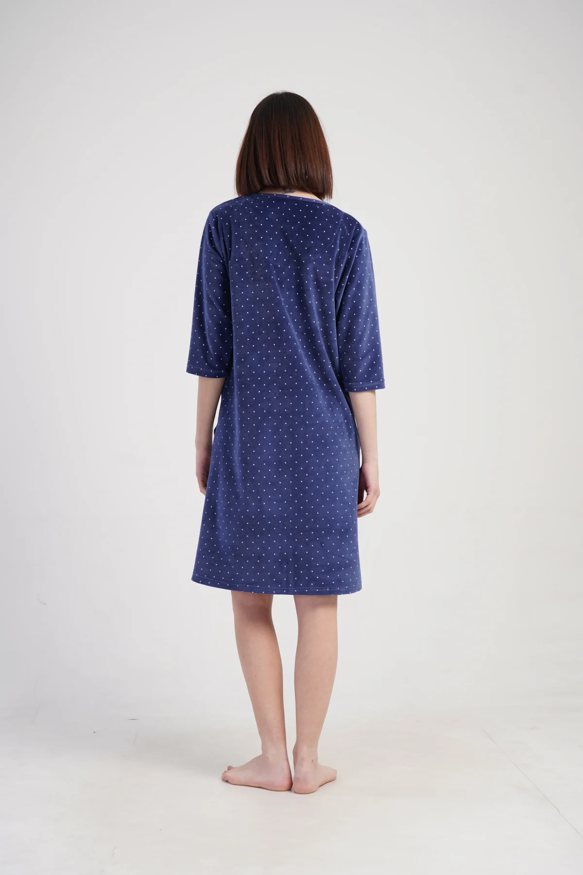 SZLAFROK DAMSKI WELUR model: 5020322126 (M, L, XL, XXL) - obrazek 2