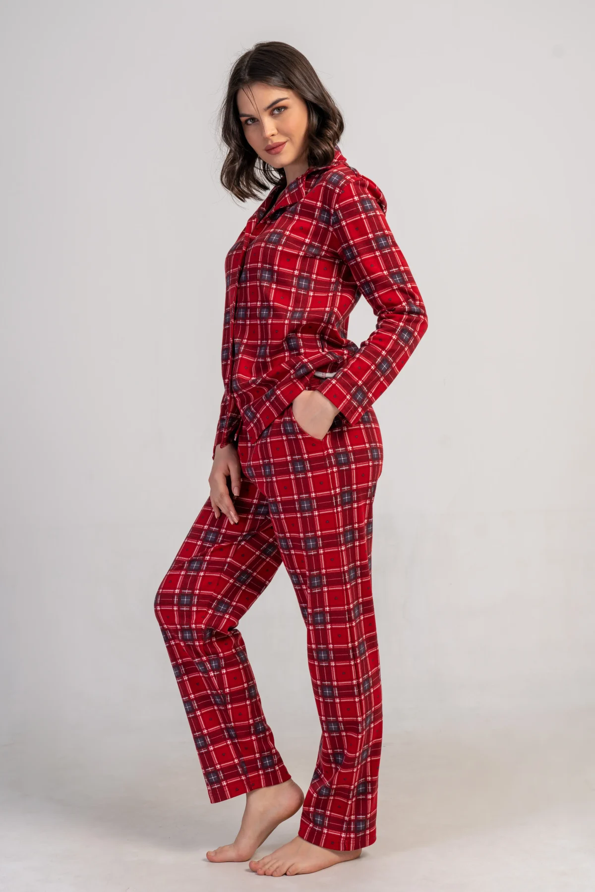 PIŻAMA DAMSKA interlock model: 5032214822 (M, L, XL, XXL) - obrazek 4