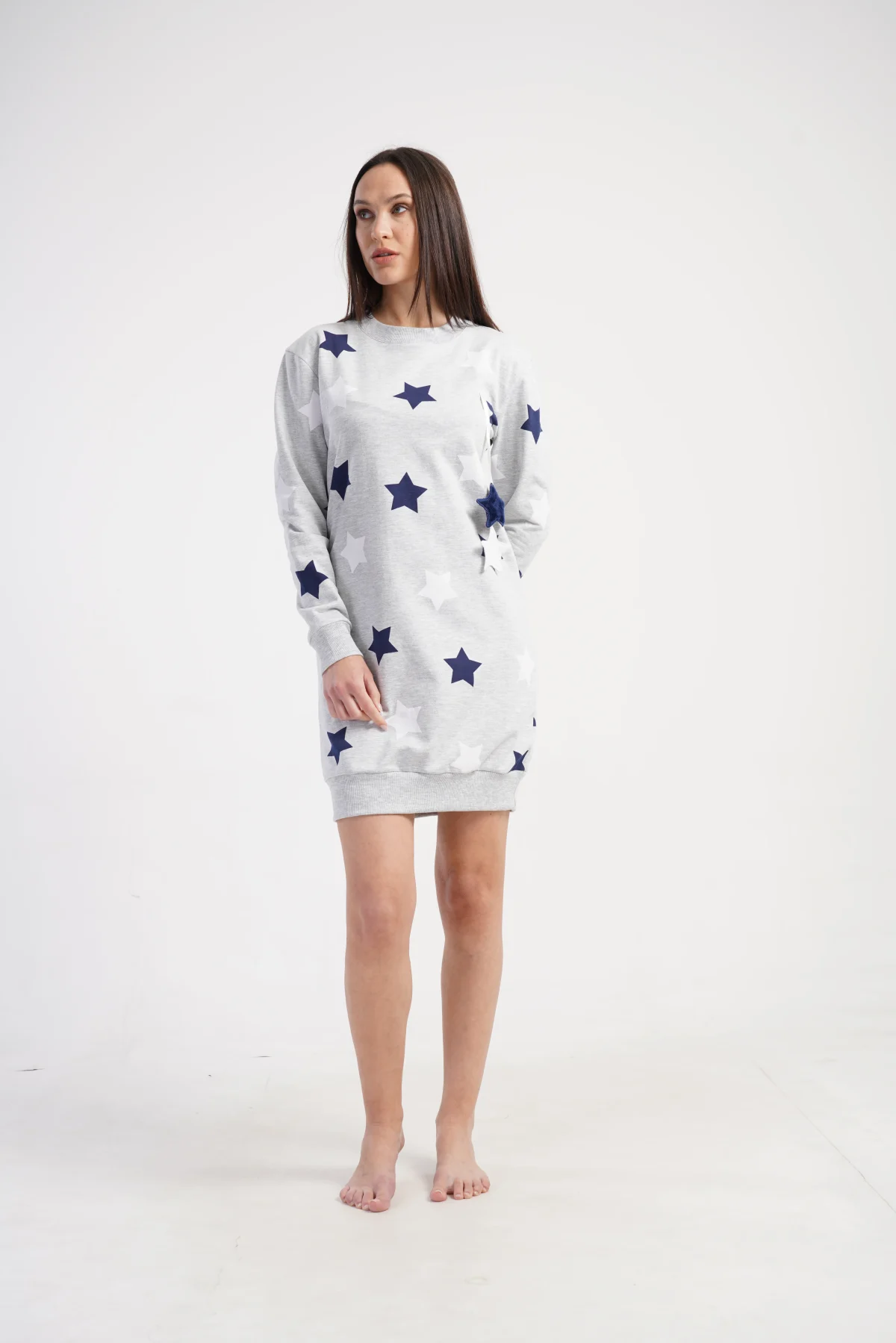 KOSZULA NOCNA DAMSKA bajowa model: 5010470233 (S, M, L, XL) - obrazek 5
