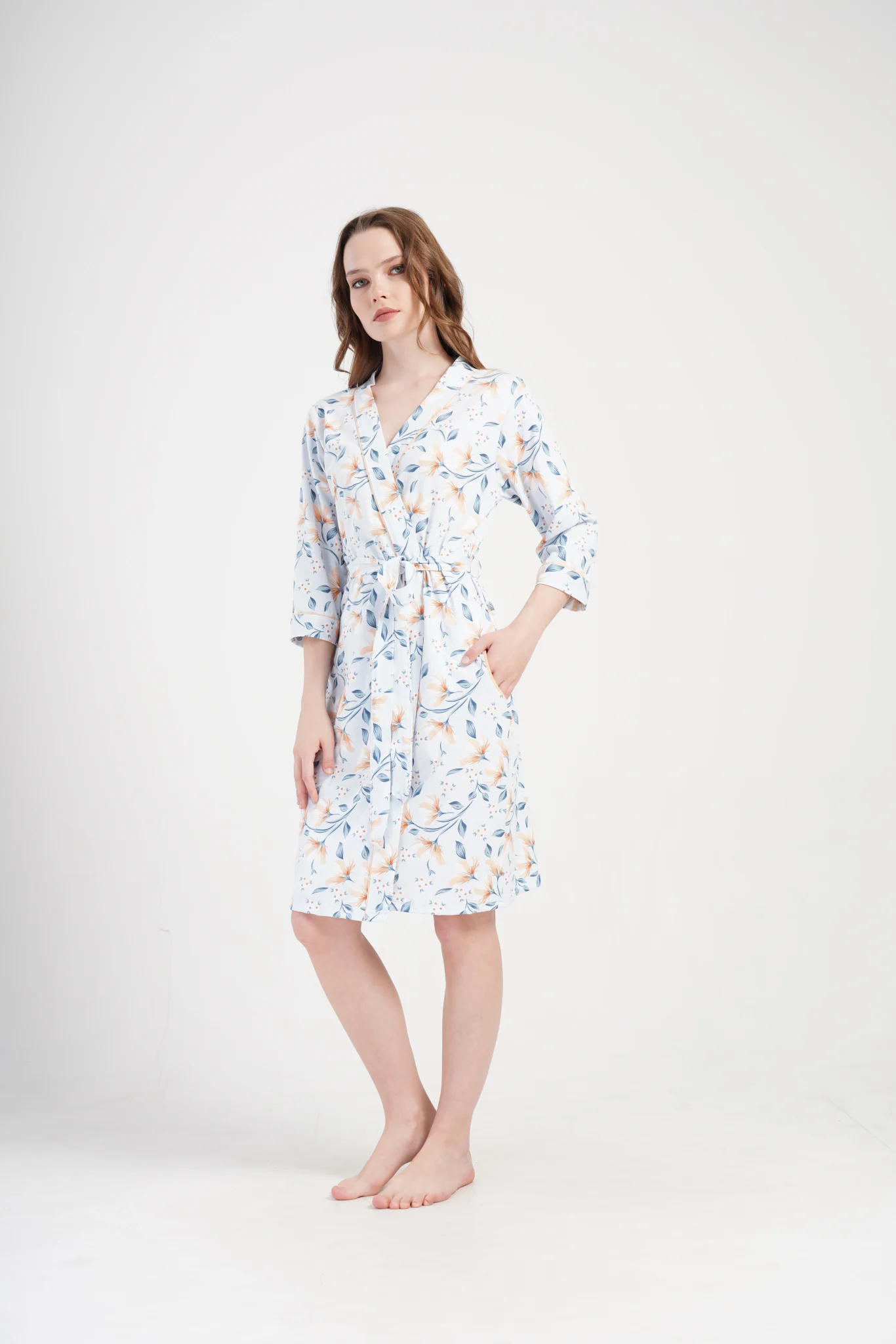 SZLAFROK DAMSKI bawełniany model: 4092000710 (M, L, XL, XXL) - obrazek 4