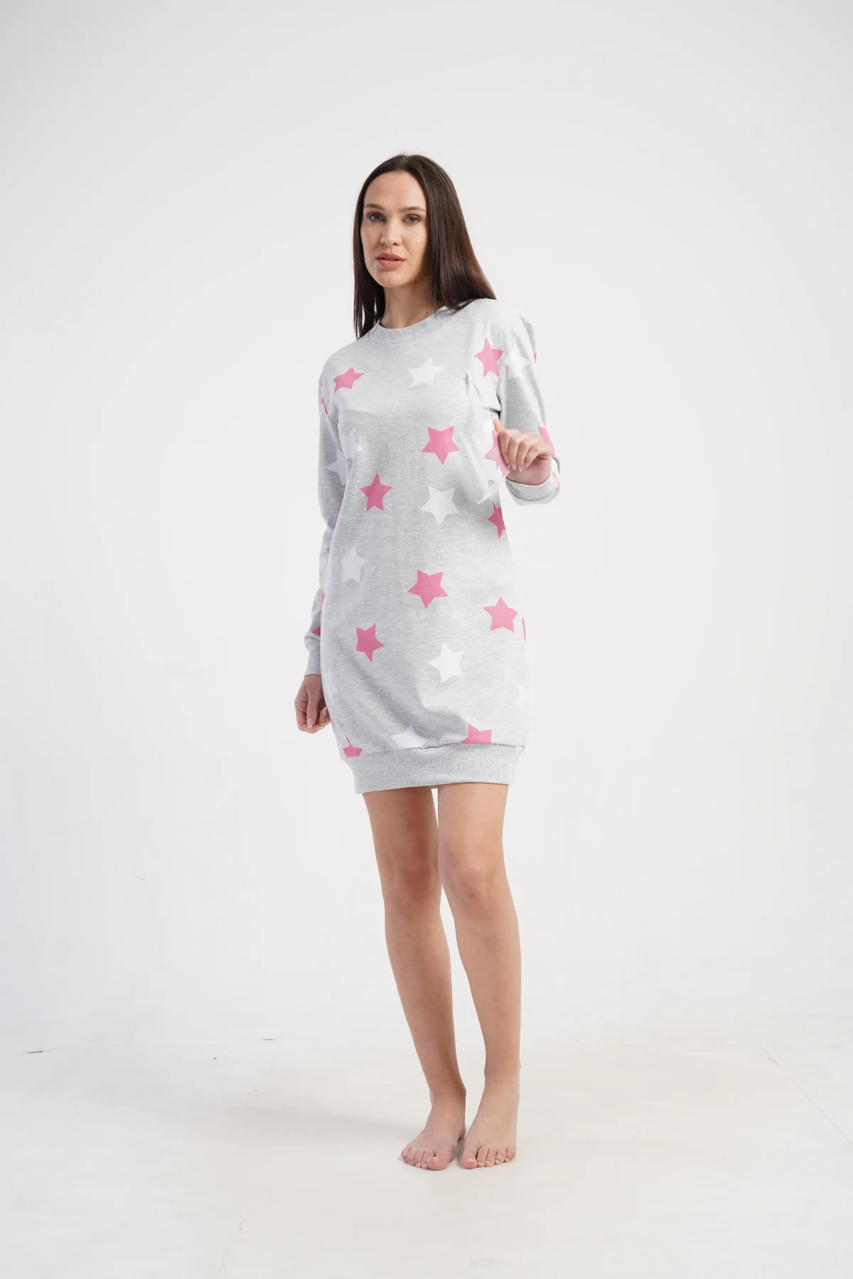KOSZULA NOCNA DAMSKA bajowa model: 5010470233 (S, M, L, XL) - obrazek 5