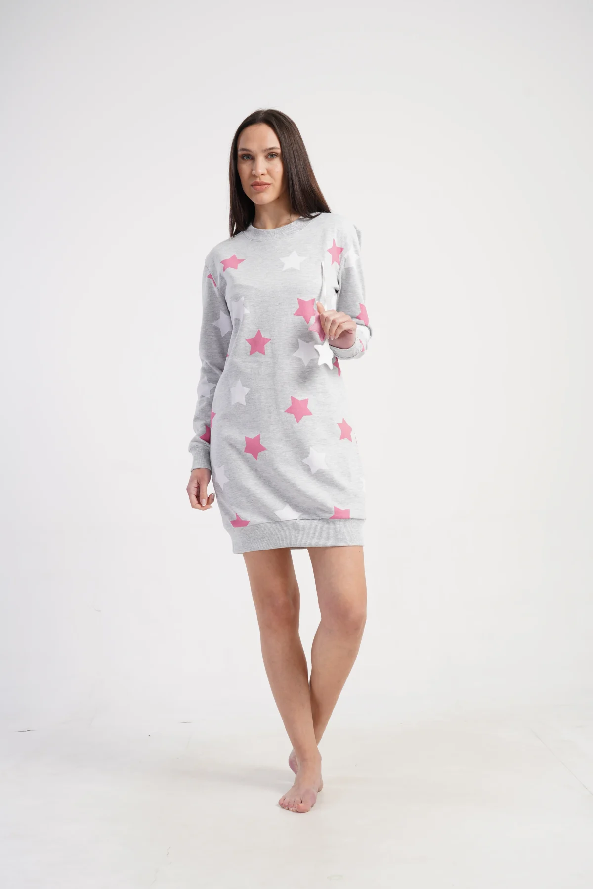 KOSZULA NOCNA DAMSKA bajowa model: 5010470233 (S, M, L, XL) - obrazek 4