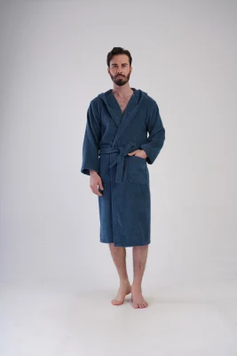 SZLAFROK MĘSKI FROTTE  model: 1617710000 (L, XL, XXL) - obrazek 3