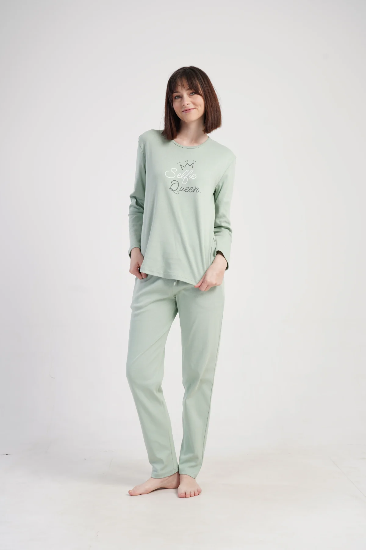 PIŻAMA DAMSKA interlock model: 5020170000 (S, M, L, XL) - obrazek 4