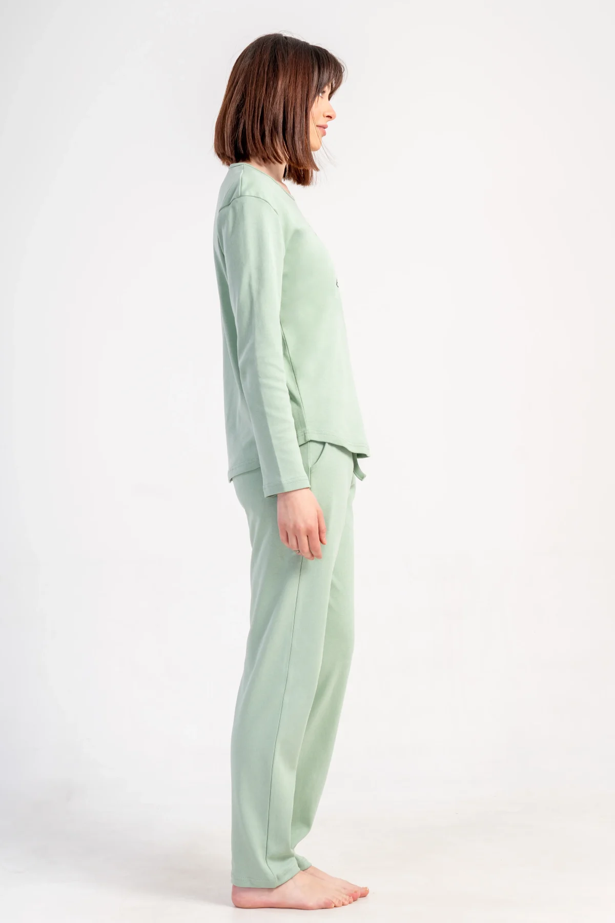 PIŻAMA DAMSKA interlock model: 5020170000 (S, M, L, XL) - obrazek 3