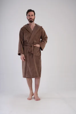 SZLAFROK MĘSKI FROTTE  model: 1617650000 (L, XL, XXL) - obrazek 3
