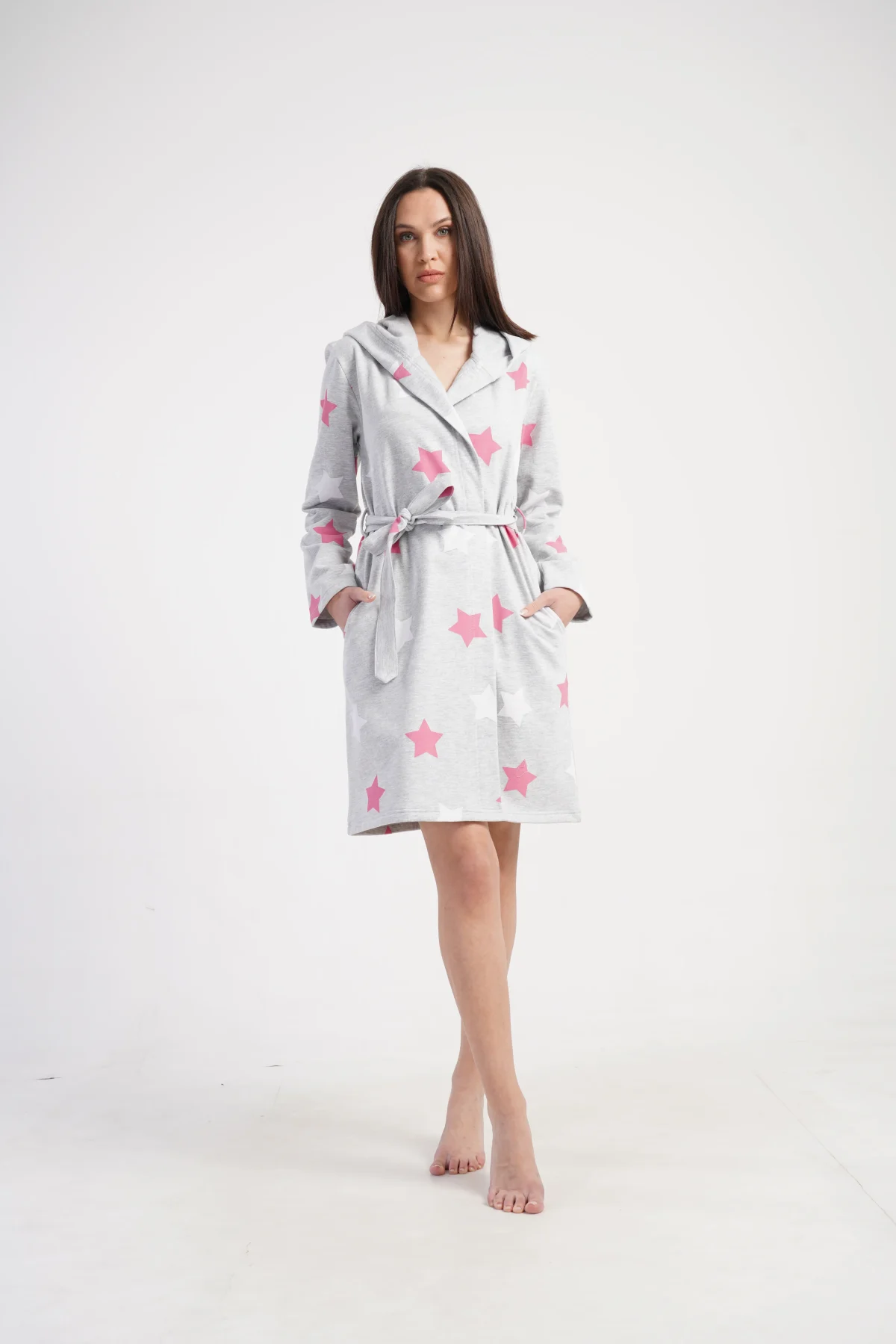 SZLAFROK DAMSKI bajowy model: 5010460233 (S, M, L, XL) - obrazek 5
