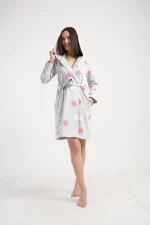 SZLAFROK DAMSKI bajowy model: 5010460233 (S, M, L, XL) - obrazek 4
