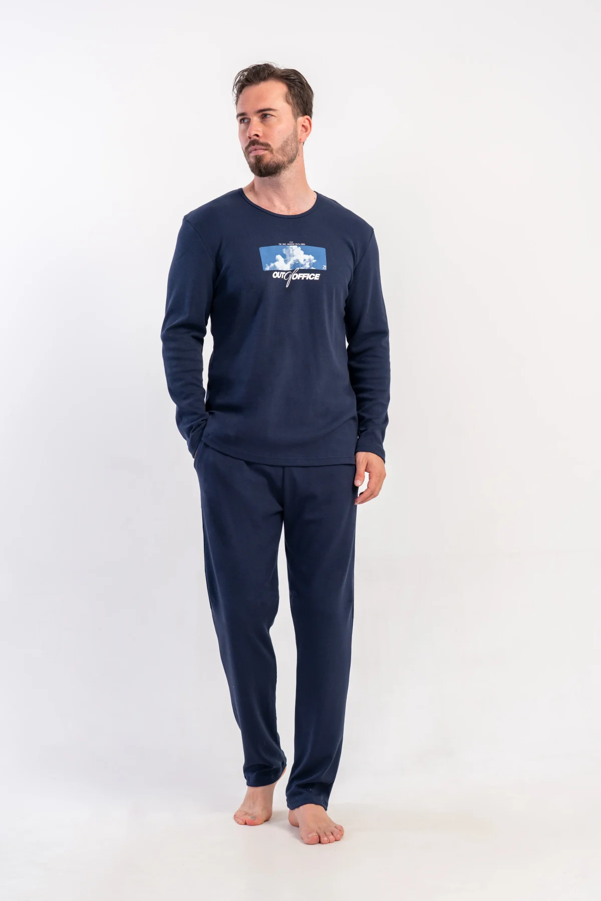 PIŻAMA MĘSKA interlock model: 5030580000 (M, L, XL) - obrazek 3