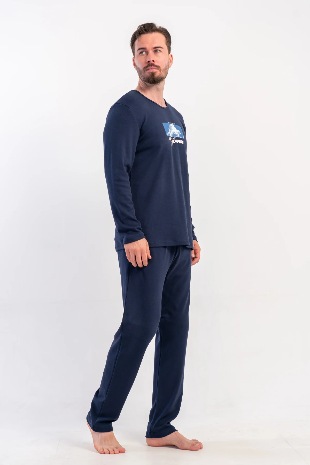 PIŻAMA MĘSKA interlock model: 5030580000 (M, L, XL) - obrazek 4