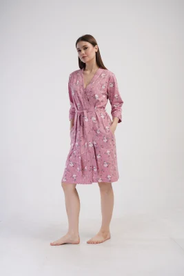 SZLAFROK DAMSKI bawełniany model: 4082376790 (S, M, L, XL, XXL) - obrazek 3