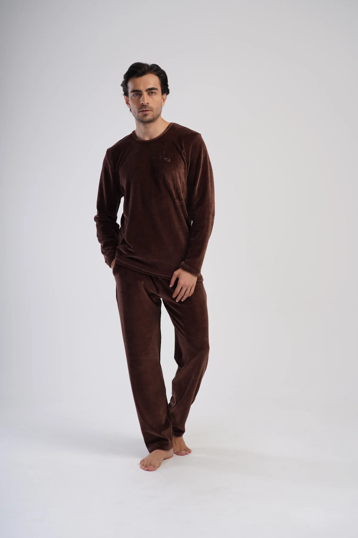 PIŻAMA MĘSKA welurowa model: 4030980000 (M, L, XL, XXL) - obrazek 3