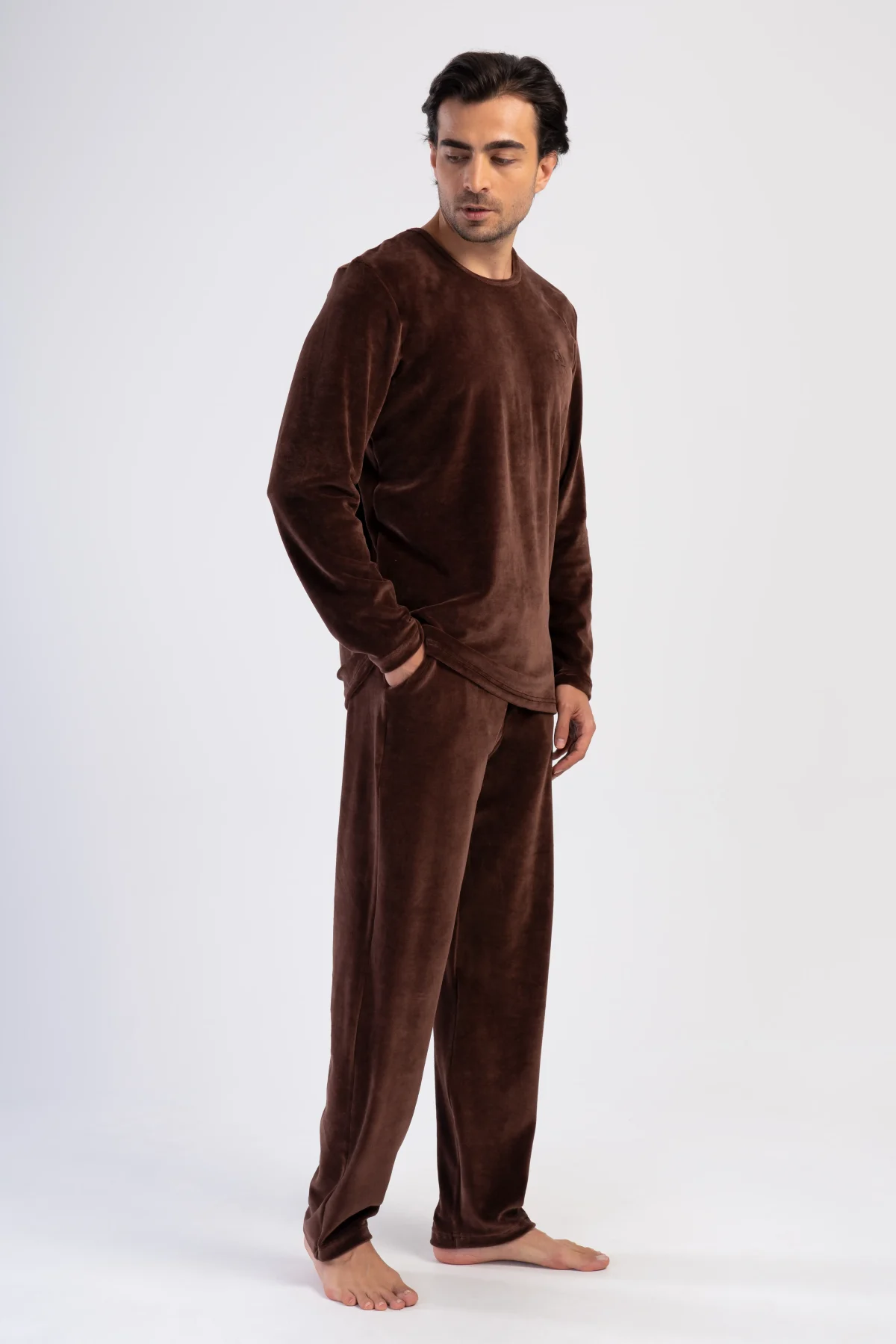 PIŻAMA MĘSKA welurowa model: 4030980000 (M, L, XL, XXL) - obrazek 4